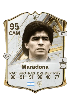 Maradona - 95 - Base Icon EA FC 27 card