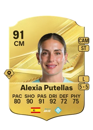 Alexia Putellas - 91 - Rare EA FC 27 card