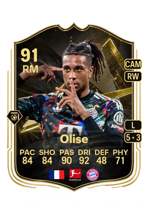 Olise - 91 - Team of the week EA FC 27 card