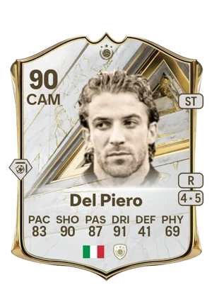 Del Piero - 90 - Base Icon EA FC 27 card