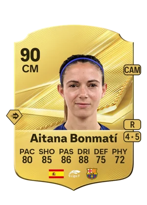 Aitana Bonmatí - 90 - Rare EA FC 27 card