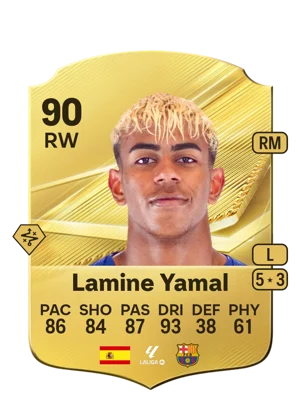 Lamine Yamal - 90 - Rare EA FC 27 card