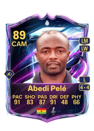 Abedi Pelé - 89 - Base Hero EA FC 27 card