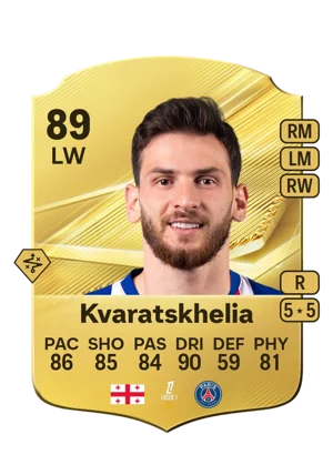 Kvaratskhelia - 89 - Rare EA FC 27 card