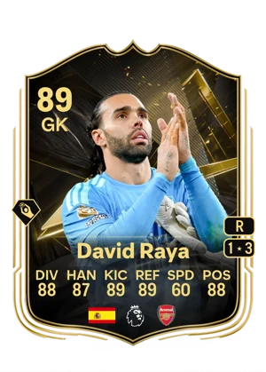 David Raya - 89 - Team of the week EA FC 27 card