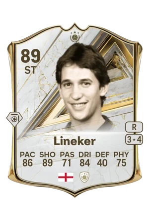 Lineker - 89 - Base Icon EA FC 27 card