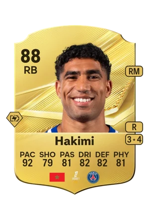 Hakimi - 88 - Rare EA FC 27 card