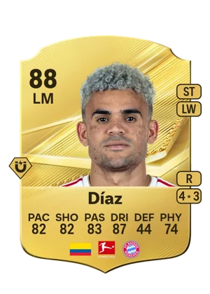 Díaz - 88 - Rare EA FC 27 card
