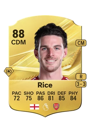 Rice - 88 - Rare EA FC 27 card