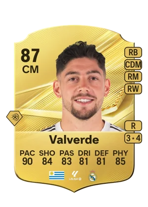 Valverde - 87 - Rare EA FC 27 card