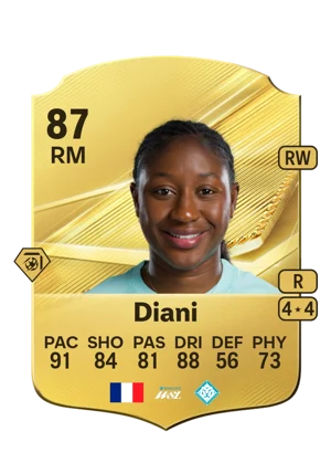 Diani - 87 - Rare EA FC 27 card
