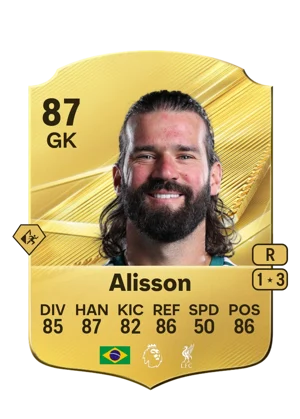 Alisson - 87 - Rare EA FC 27 card