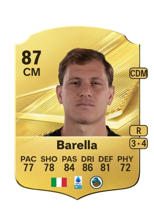 Barella - 87 - Rare EA FC 27 card