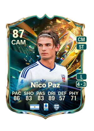 Nico Paz - 87 - Destined for Glory EA FC 27 card
