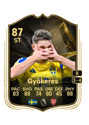 Gyökeres - 87 - Team of the week EA FC 27 card