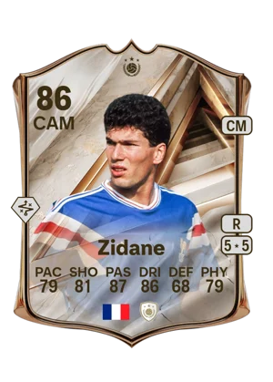 Zidane - 86 - Debut International Icon EA FC 27 card