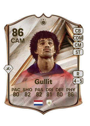 Gullit - 86 - Debut International Icon EA FC 27 card