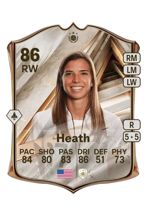 Heath - 86 - Debut International Icon EA FC 27 card