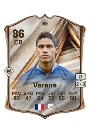 Varane - 86 - Debut International Icon EA FC 27 card