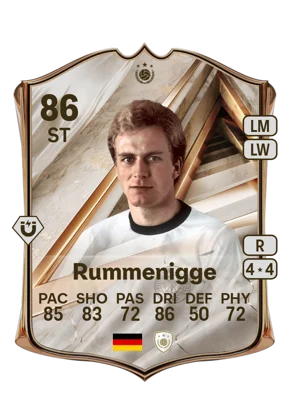 Rummenigge - 86 - Debut International Icon EA FC 27 card