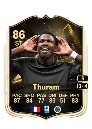 Thuram - 86 - Team of the week EA FC 27 card