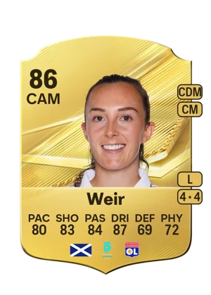 Weir - 86 - Rare EA FC 27 card