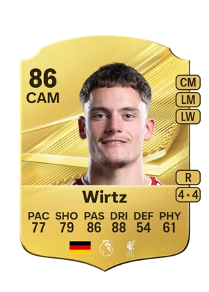 Wirtz - 86 - Rare EA FC 27 card