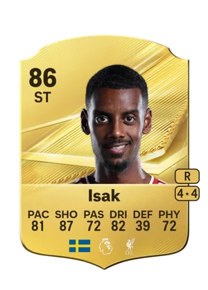 Isak - 86 - Rare EA FC 27 card