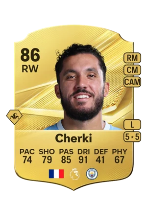 Cherki - 86 - Rare EA FC 27 card