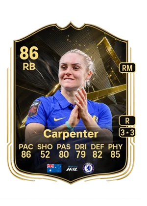 Carpenter - 86 - Team of the week EA FC 27 card