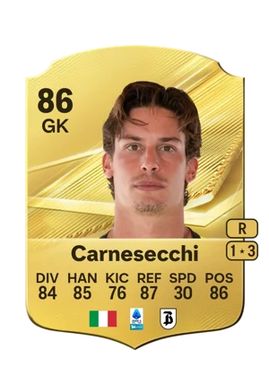 Carnesecchi - 86 - Rare EA FC 27 card