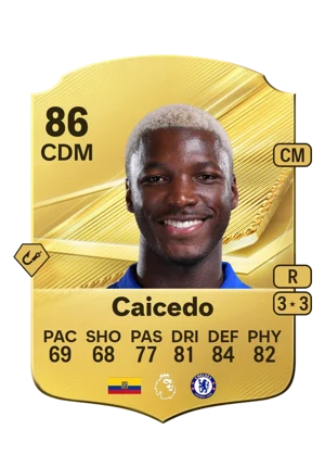 Caicedo - 86 - Rare EA FC 27 card