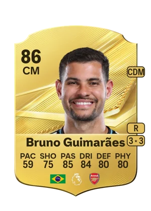 Bruno Guimarães - 86 - Rare EA FC 27 card