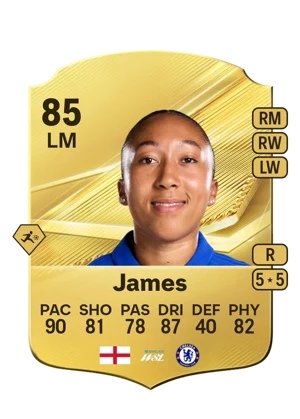 James - 85 - Rare EA FC 27 card