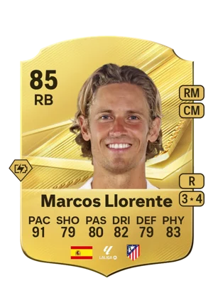 Marcos Llorente - 85 - Rare EA FC 27 card