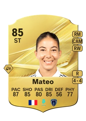 Mateo - 85 - Rare EA FC 27 card