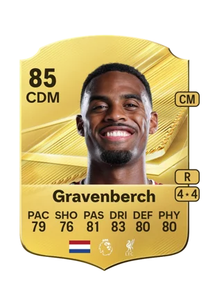 Gravenberch - 85 - Rare EA FC 27 card