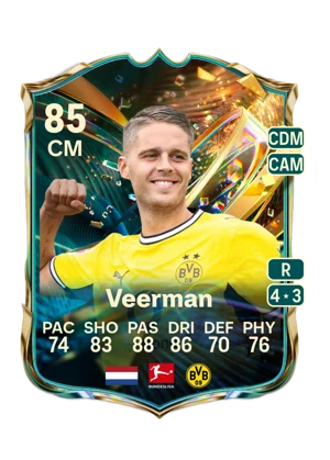 Veerman - 85 - Destined for Glory EA FC 27 card