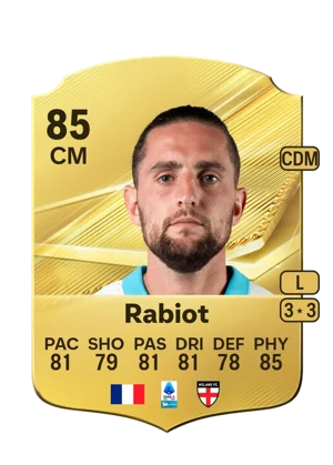 Rabiot - 85 - Rare EA FC 27 card