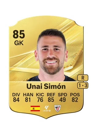 Unai Simón - 85 - Rare EA FC 27 card