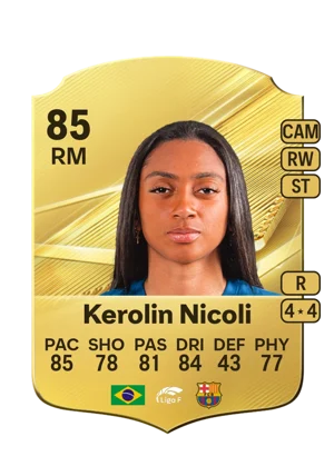 Kerolin Nicoli - 85 - Rare EA FC 27 card