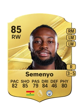 Semenyo - 85 - Rare EA FC 27 card