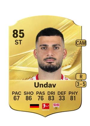 Undav - 85 - Rare EA FC 27 card