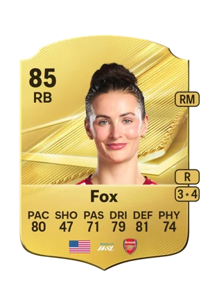 Fox - 85 - Rare EA FC 27 card
