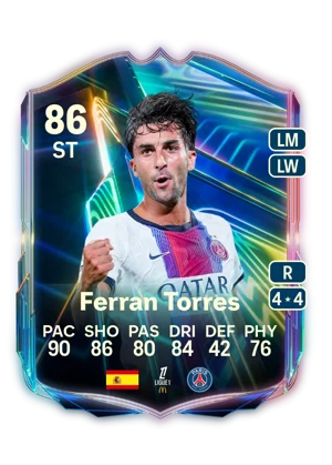 Ferran Torres - 86 - Ones to Watch EA FC 27 card