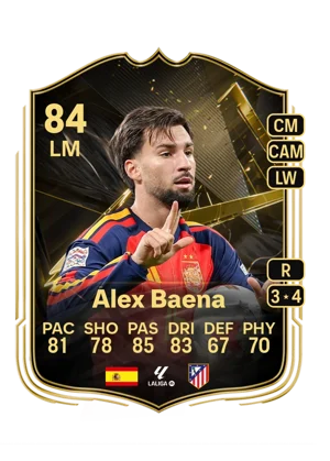 Álex Baena - 84 - Team of the week EA FC 27 card