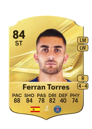 Ferran Torres - 84 - Rare EA FC 27 card