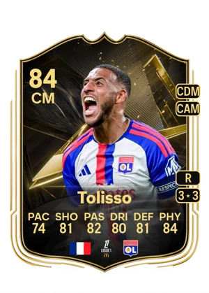 Tolisso - 84 - Team of the week EA FC 27 card