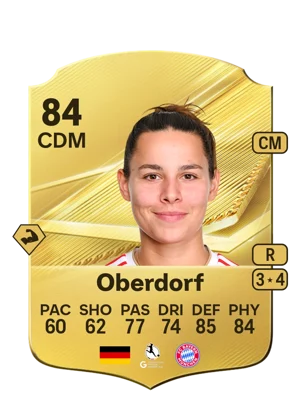 Oberdorf - 84 - Rare EA FC 27 card