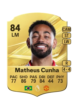 Matheus Cunha - 84 - Rare EA FC 27 card
